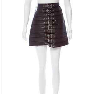Saint Laurent FW13 Look 42 Mini Leather Skirt